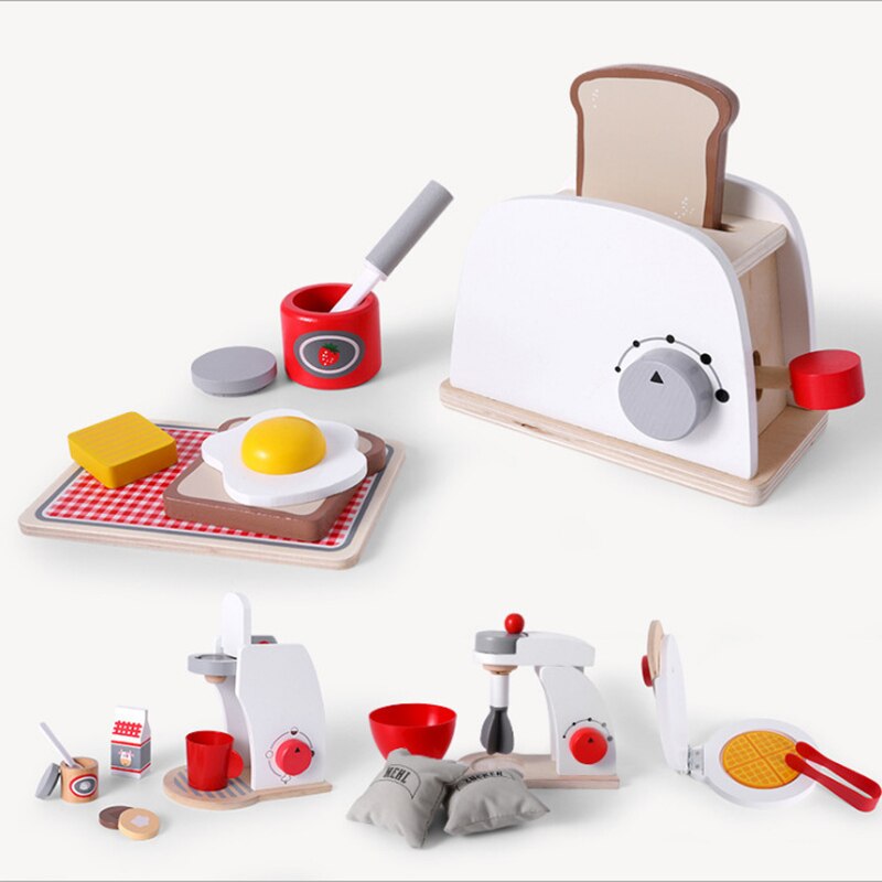 Wooden Food Play Set for Kids