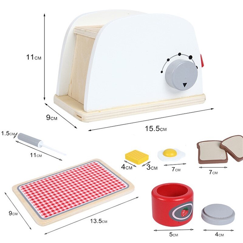 Wooden Food Play Set for Kids